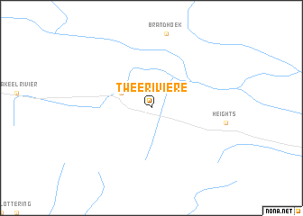 map of Twee Riviere