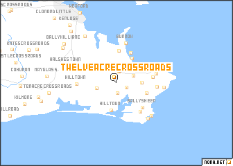 map of Twelveacre Cross Roads