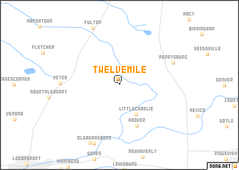 map of Twelve Mile
