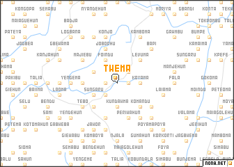map of Twema