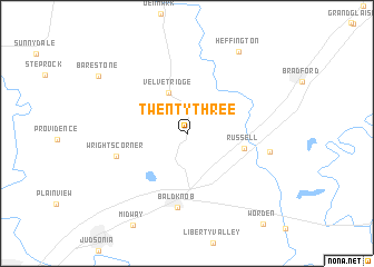 map of Twentythree