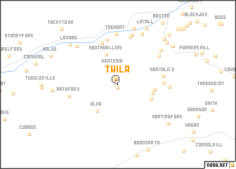 map of Twila