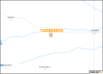 map of Twin Brooks