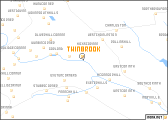 map of Twin Brook