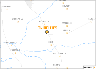 map of Twin Cities