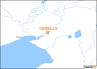 map of Twin Hills