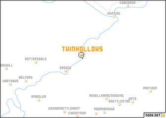 map of Twin Hollows
