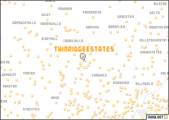 map of Twin Ridge Estates