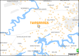 map of Twin Springs