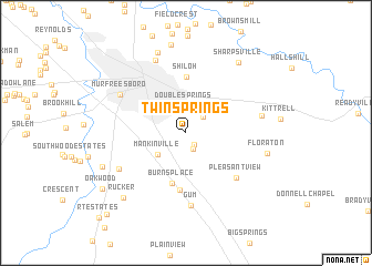 map of Twin Springs