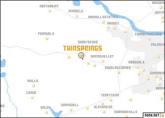 map of Twin Springs