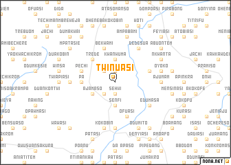 map of Twinuasi