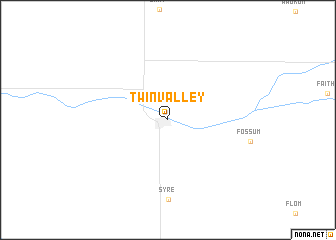 map of Twin Valley