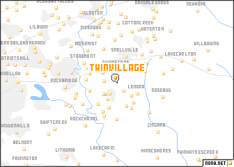 map of Twin Village