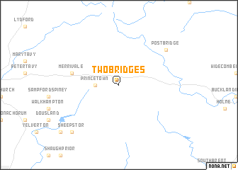 map of Two Bridges