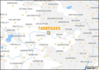 map of Two Bridges