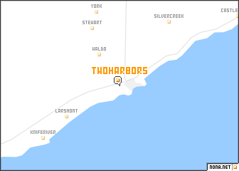 map of Two Harbors