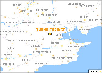 map of Twomile Bridge