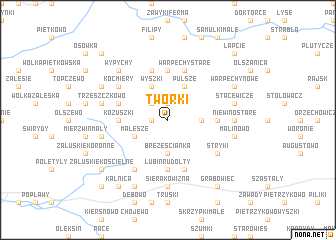 map of Tworki