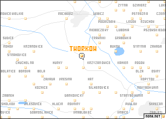 map of Tworków