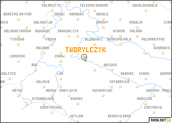 map of Tworylczyk
