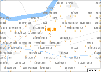 map of ʼt Woud