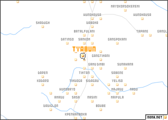 map of Tyabun