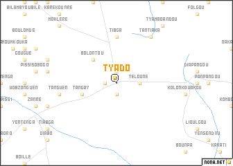 map of Tyado