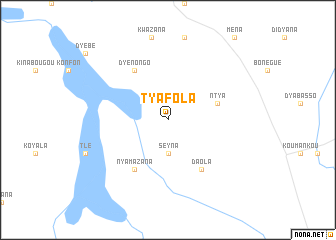 map of Tyafola