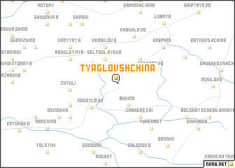 map of Tyaglovshchina