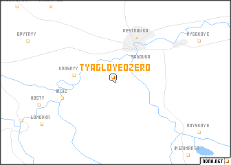 map of Tyagloye Ozero