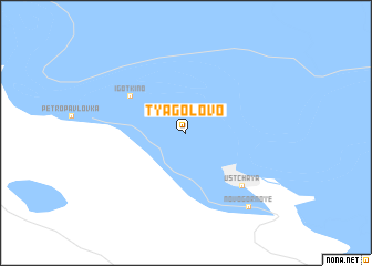 map of Tyagolovo