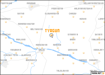 map of Tyagun