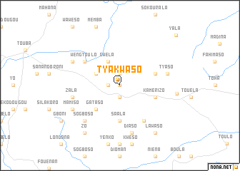 map of Tyakwaso