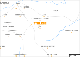 map of Tyalkoé
