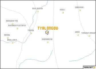 map of Tyalongou