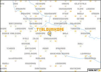 map of Tyaloumikopé