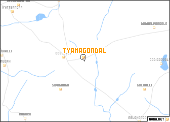 map of Tyāmagondal