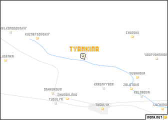 map of Tyamkina