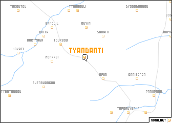 map of Tyandanti