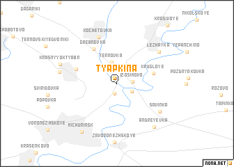 map of Tyapkina
