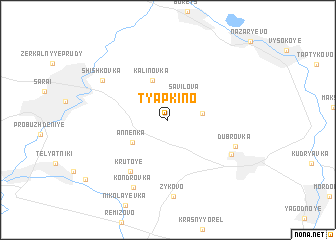 map of Tyapkino