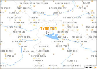map of Ty-Aryun