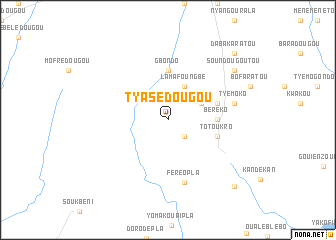 map of Tyasedougou