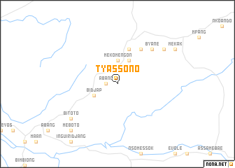 map of Tyassono