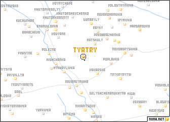 map of Tyatry