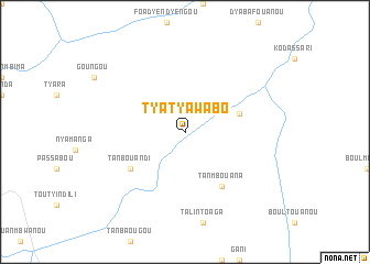 map of Tyatyawabo