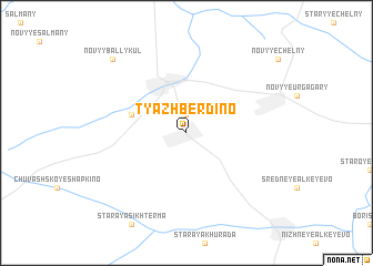 map of Tyazhberdino