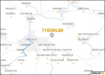 map of Tyazhilov