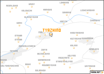 map of Tyazhino